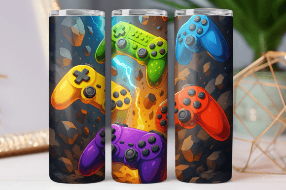 Controller Gaming Tumbler Wrap 20oz Art: A Designer's Review