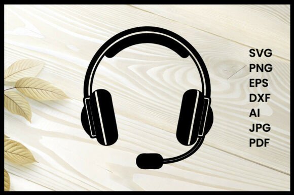 Customer Support Headset Vector for Blog and Web Design