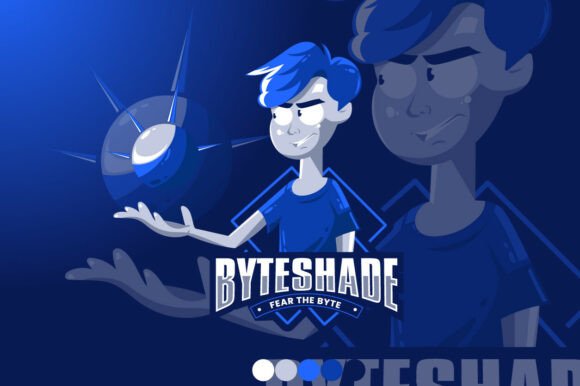 Futuristic Gaming Mascot Logo Design for Graphics and Logos