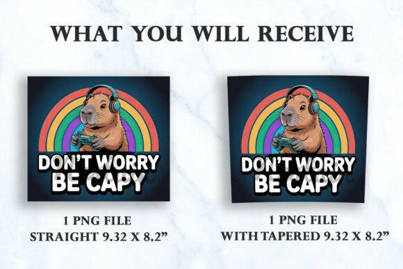 Gaming Capybara 20oz Tumbler Wrap