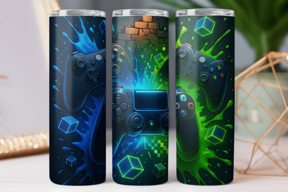 Gaming Tumbler Wrap 20oz Skinny Wrap Png Graphics
