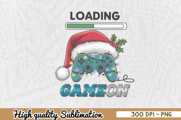 Holiday Gaming Gamer s Christmas PNG Graphics for Print Templates