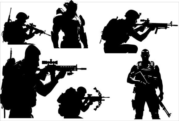 Tactical Soldier Sci-Fi Warrior 14: Premium Graphics for Crafts
