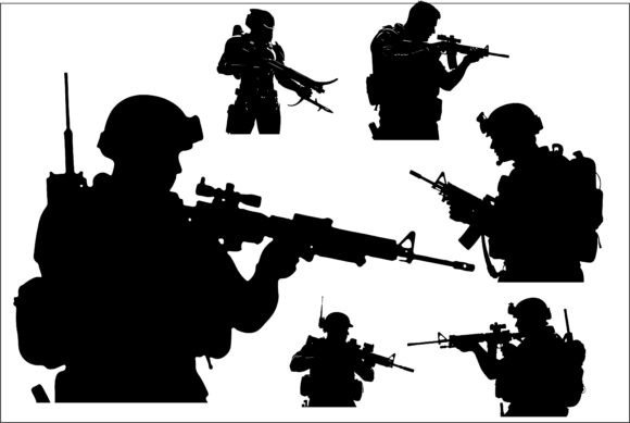 Tactical Soldier Sci-Fi Warrior 2 Graphics for Crafts
