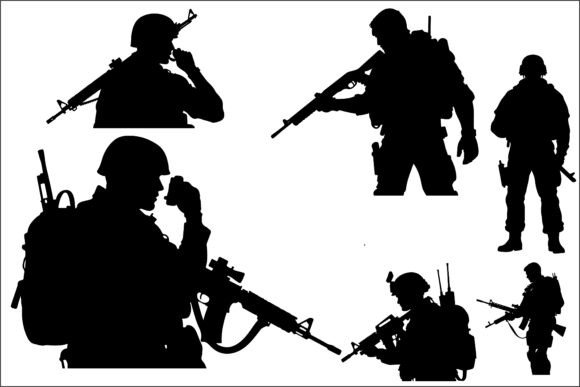 Tactical Soldier Sci-Fi Warrior 7 Graphics for Crafts