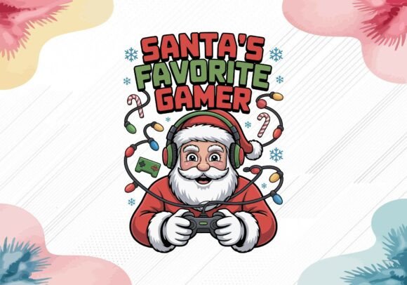 Vintage Gaming Christmas Design: Graphics and Illustrations for Sellers