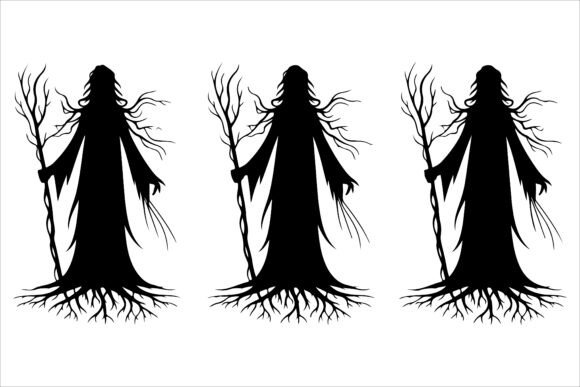 Witch Wizard Cloak Vector Bundle for Graphics and Crafts